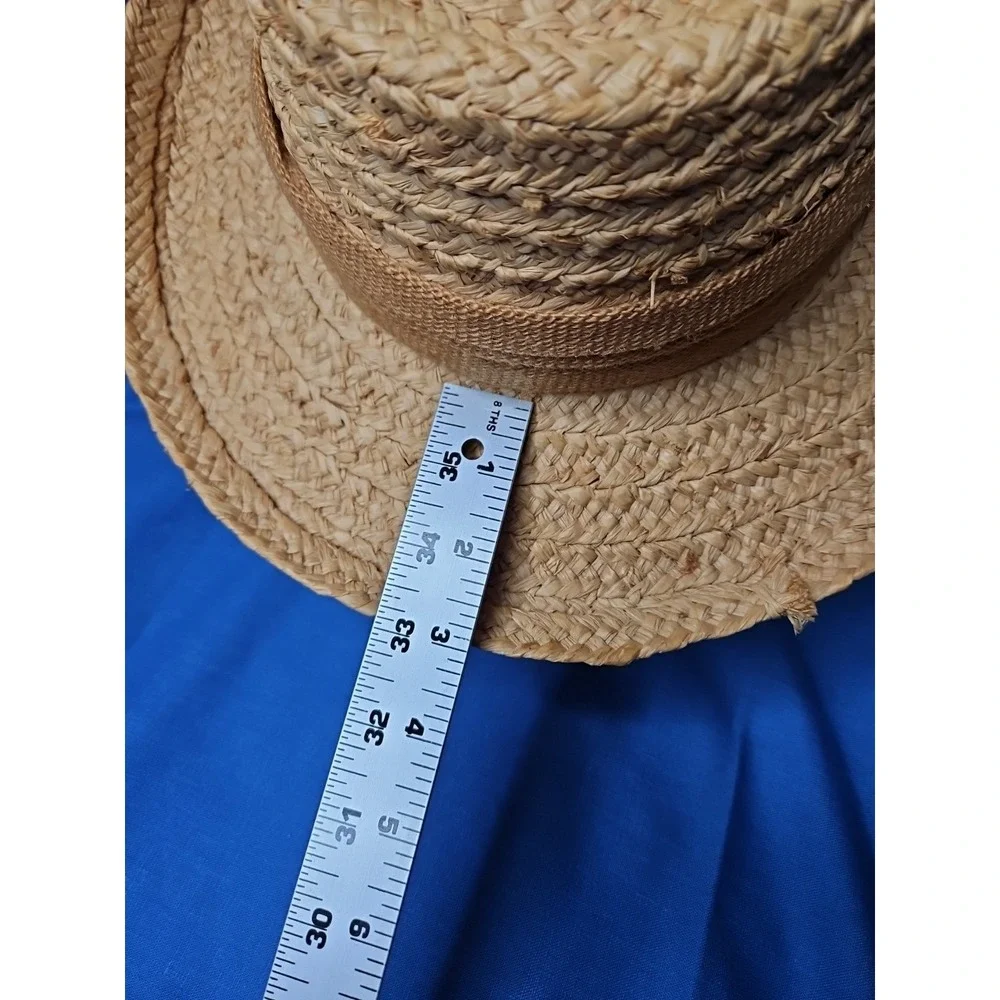 SUMMER CLUB Australia Hat Straw Wide Brim Sun Blocker Beach Coastal Size Large‎